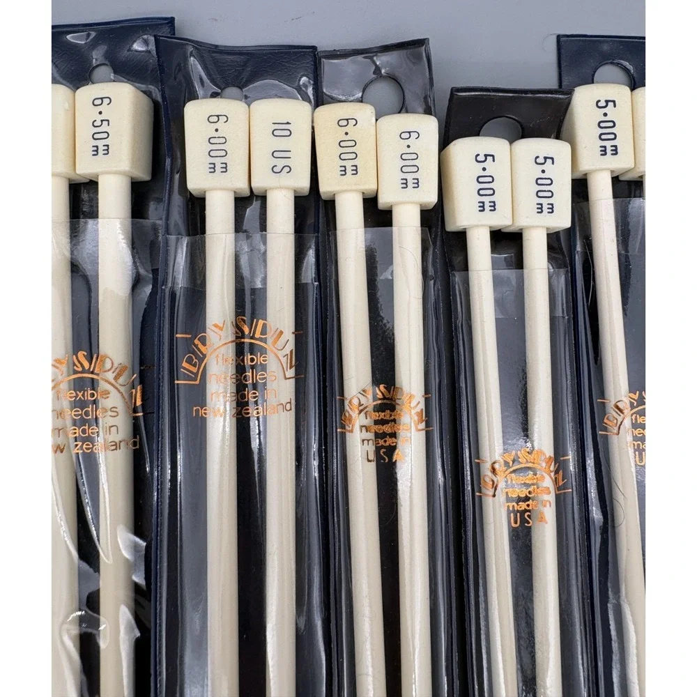 Lot of 10 Bryspun‎ Crochet Flexible Knitting Needles 14